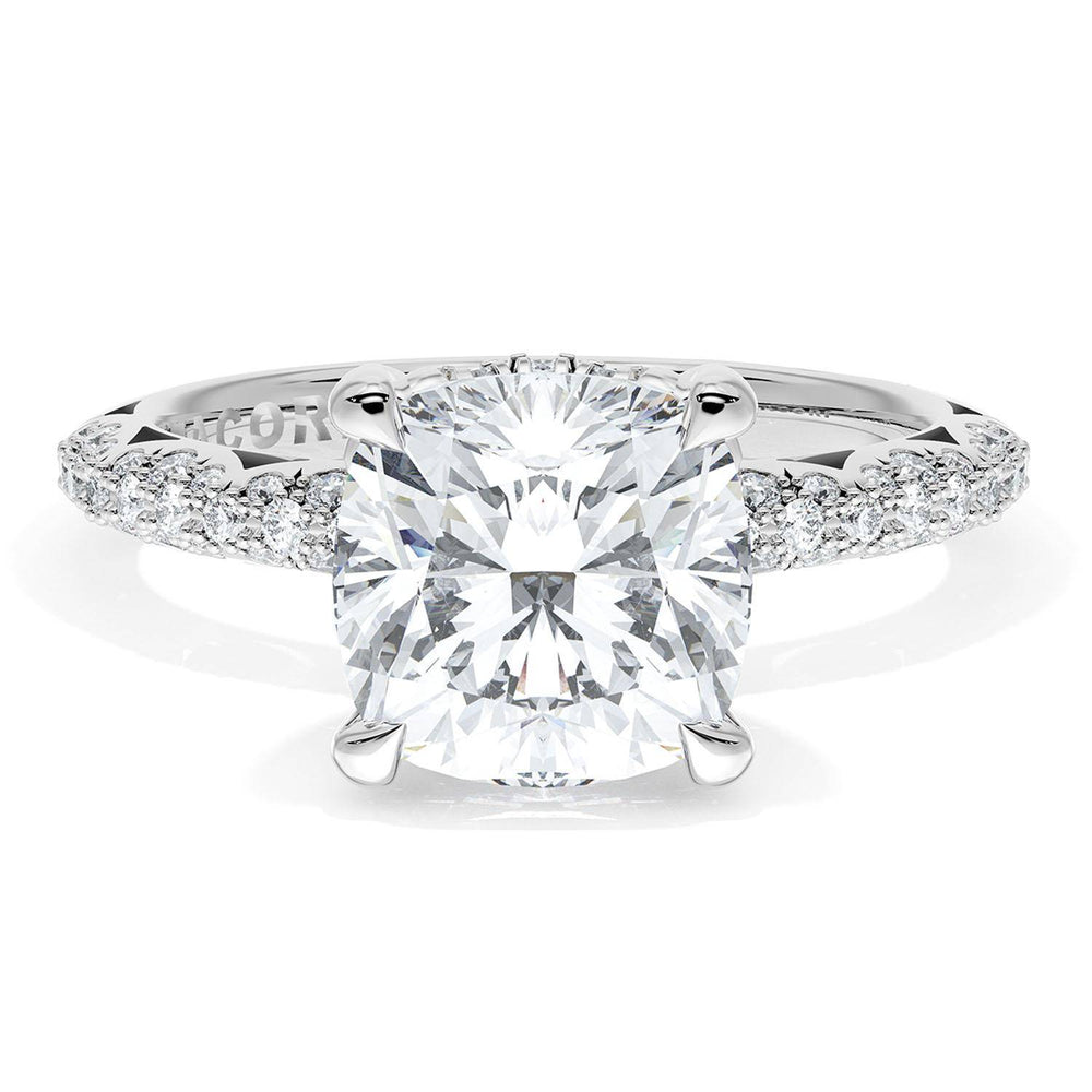Cushion Bloom Engagement Ring