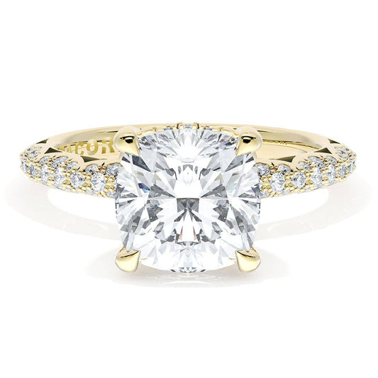 Cushion Bloom Engagement Ring
