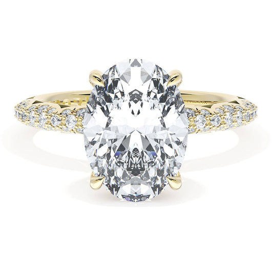 Oval Bloom Engagement Ring