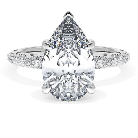 Pear Bloom Engagement Ring