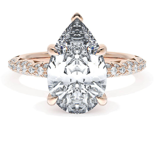 Pear Bloom Engagement Ring