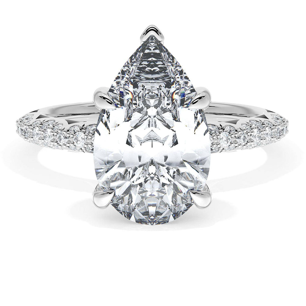 Pear Bloom Engagement Ring