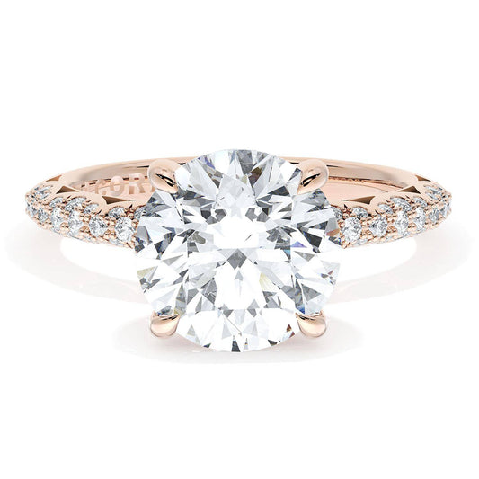Round Bloom Engagement Ring