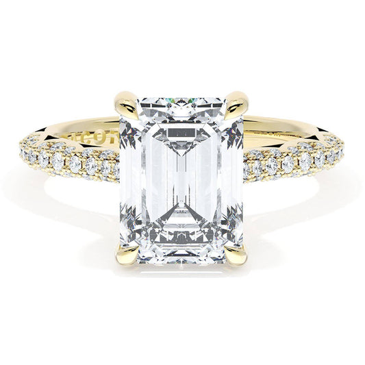 Emerald Bloom Engagement Ring