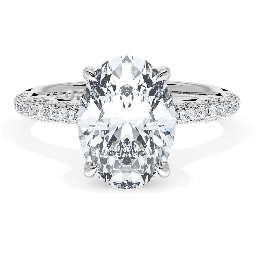 Oval Bloom Engagement Ring