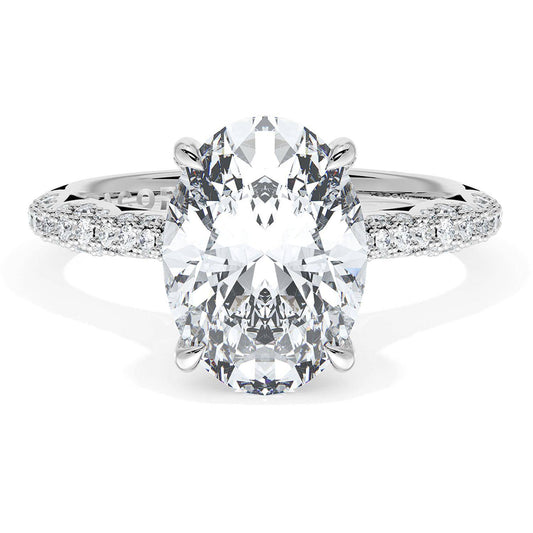 Oval Bloom Engagement Ring