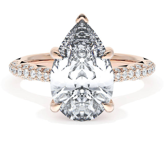 Pear Bloom Engagement Ring