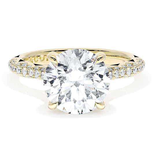 Round Bloom Engagement Ring
