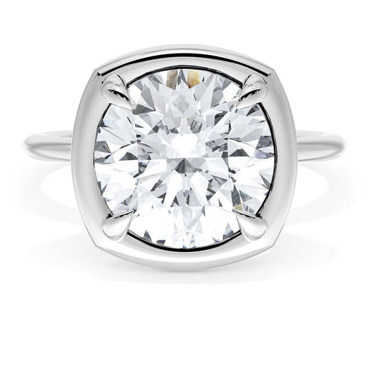 Cushion Solitaire Engagement Ring