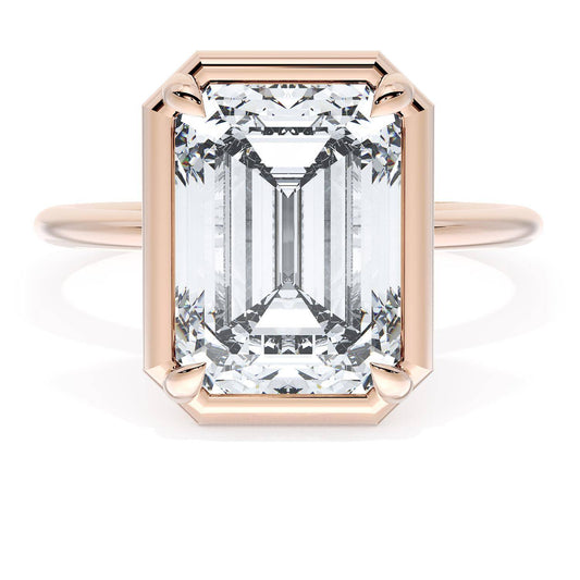 Emerald Solitaire Engagement Ring