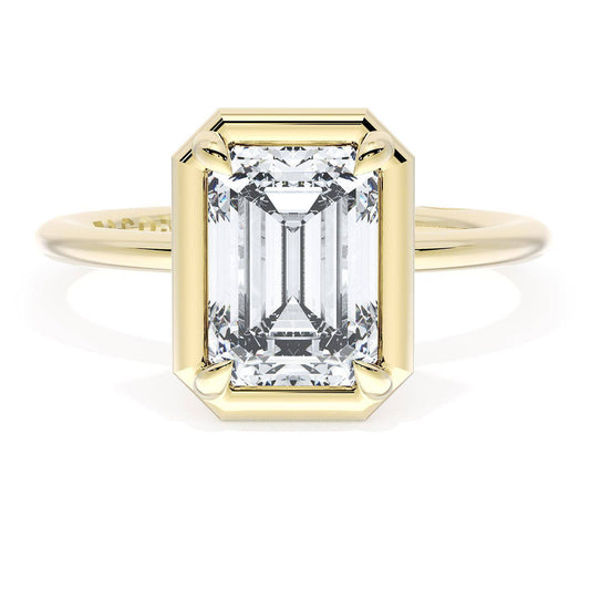 Emerald Solitaire Engagement Ring