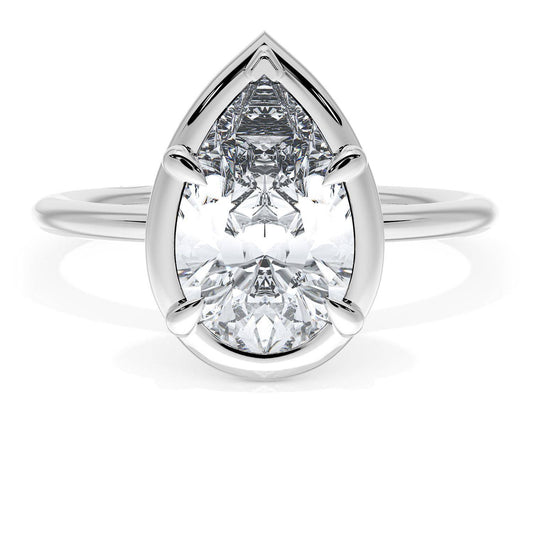 Pear Solitaire Engagement Ring