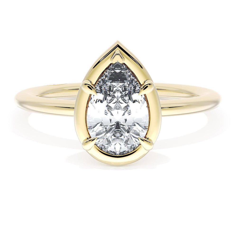 Pear Solitaire Engagement Ring