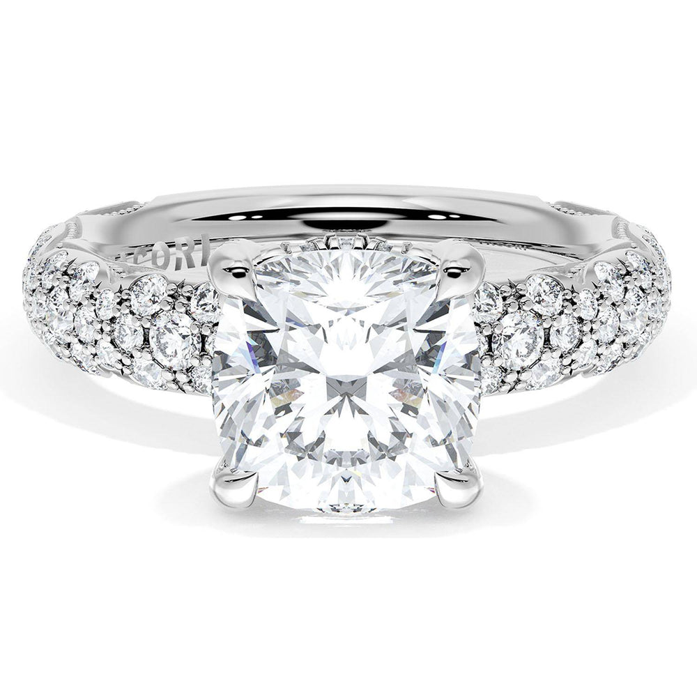 Cushion Bloom Engagement Ring