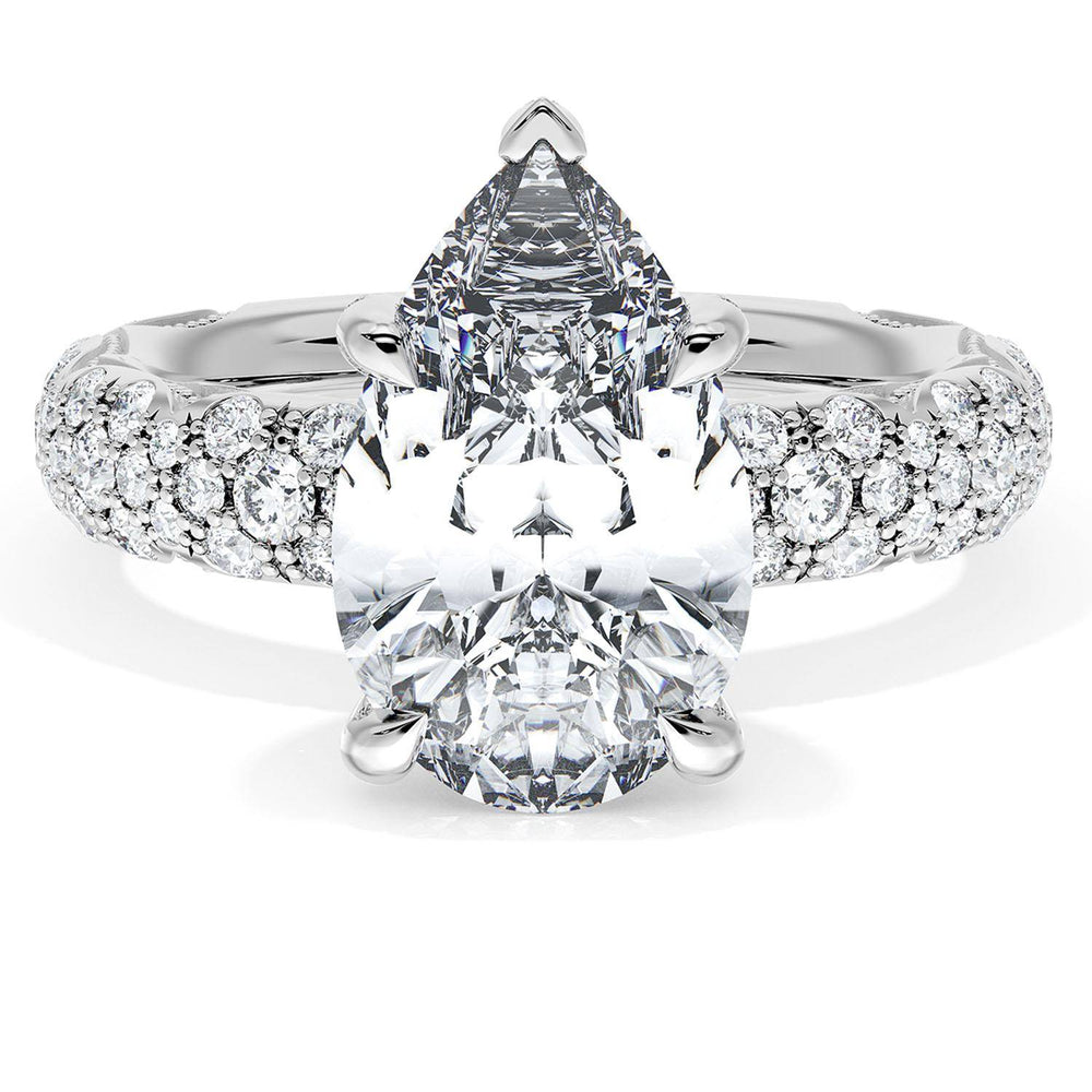 Pear Bloom Engagement Ring