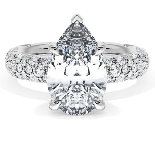 Pear Bloom Engagement Ring