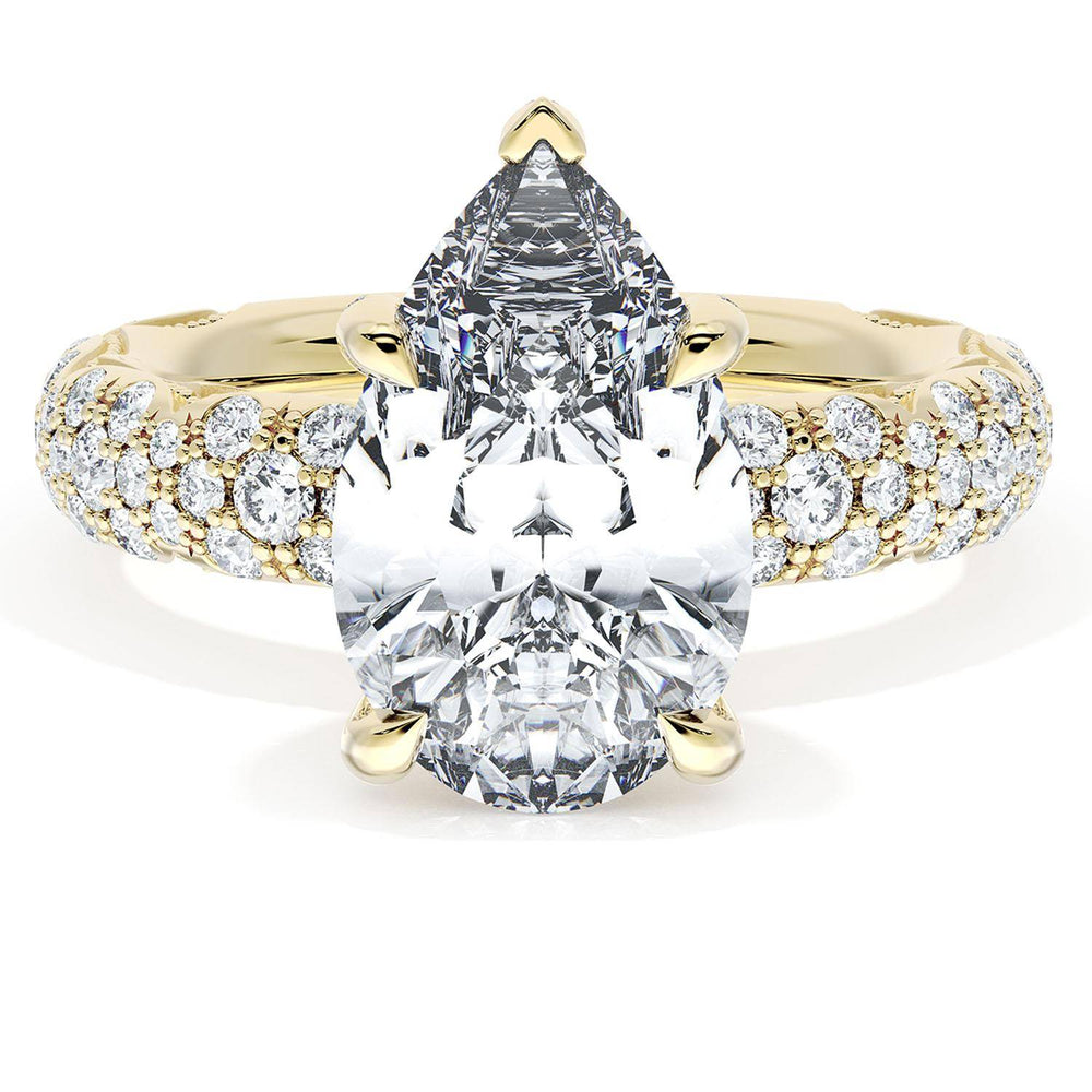 Pear Bloom Engagement Ring
