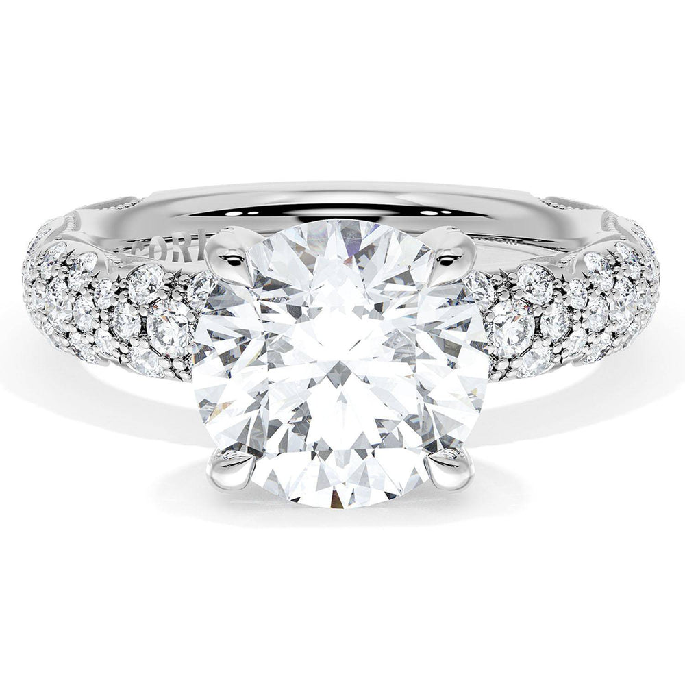Round Bloom Engagement Ring