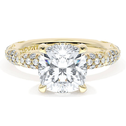 Cushion Bloom Engagement Ring