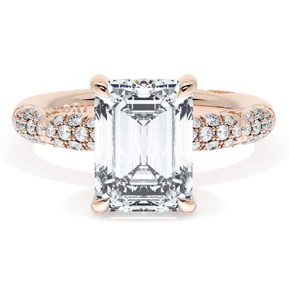 Emerald Bloom Engagement Ring