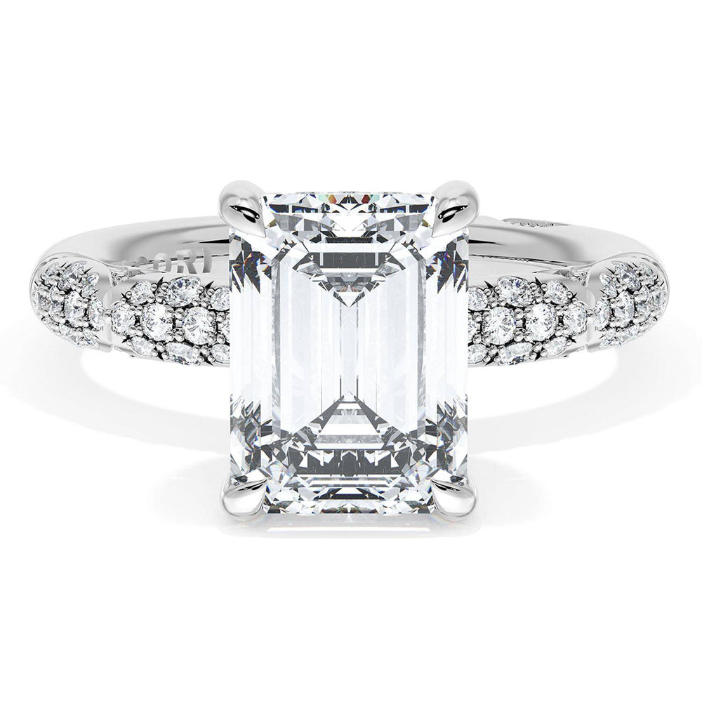 Emerald Bloom Engagement Ring