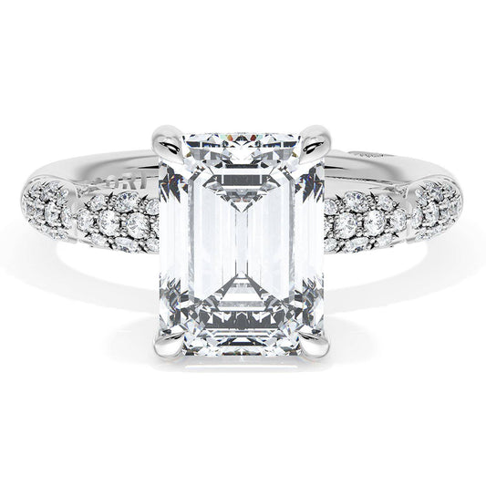 Emerald Bloom Engagement Ring