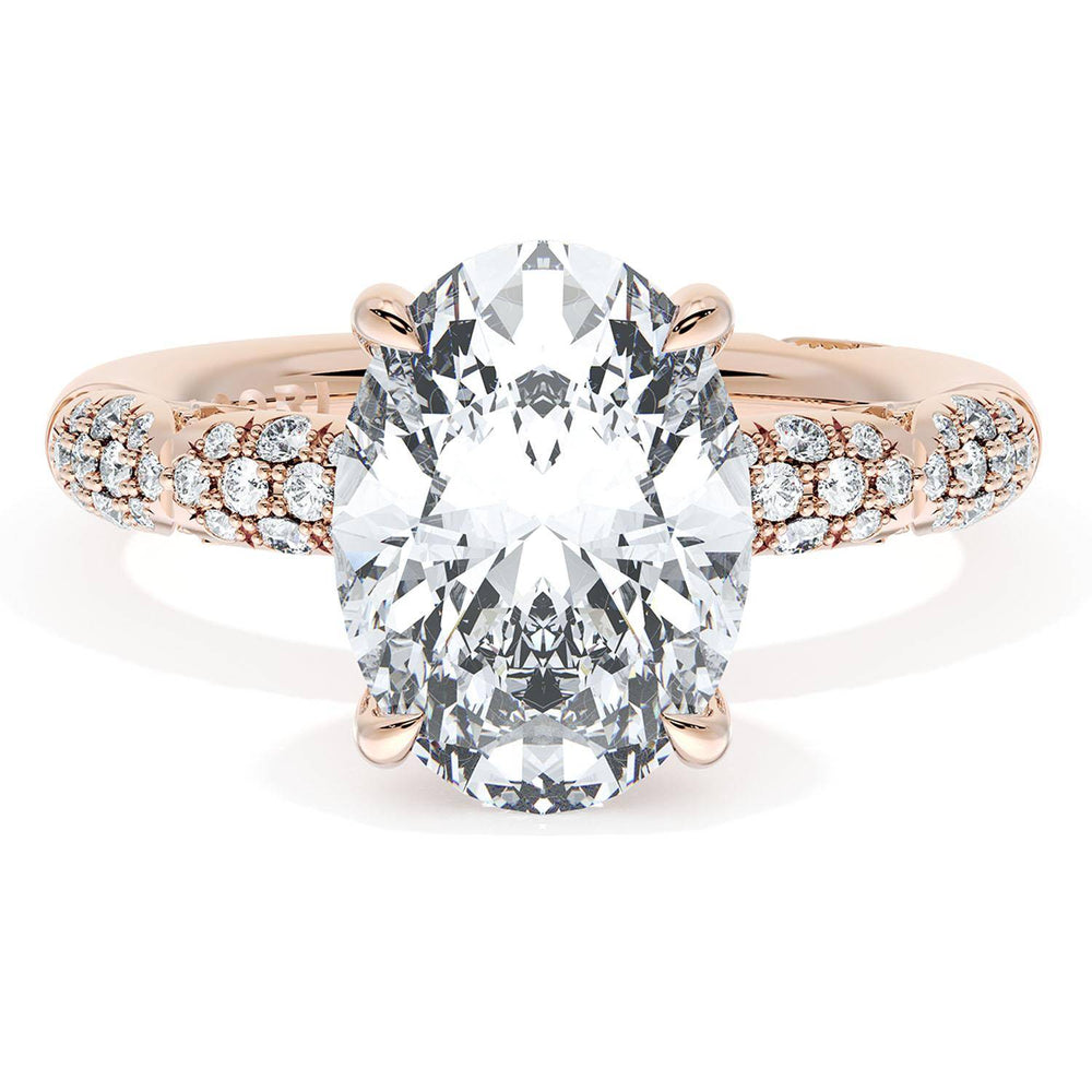 Oval Bloom Engagement Ring