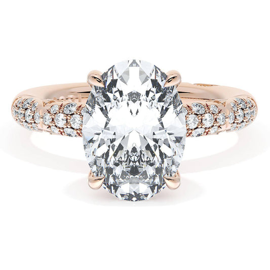 Oval Bloom Engagement Ring