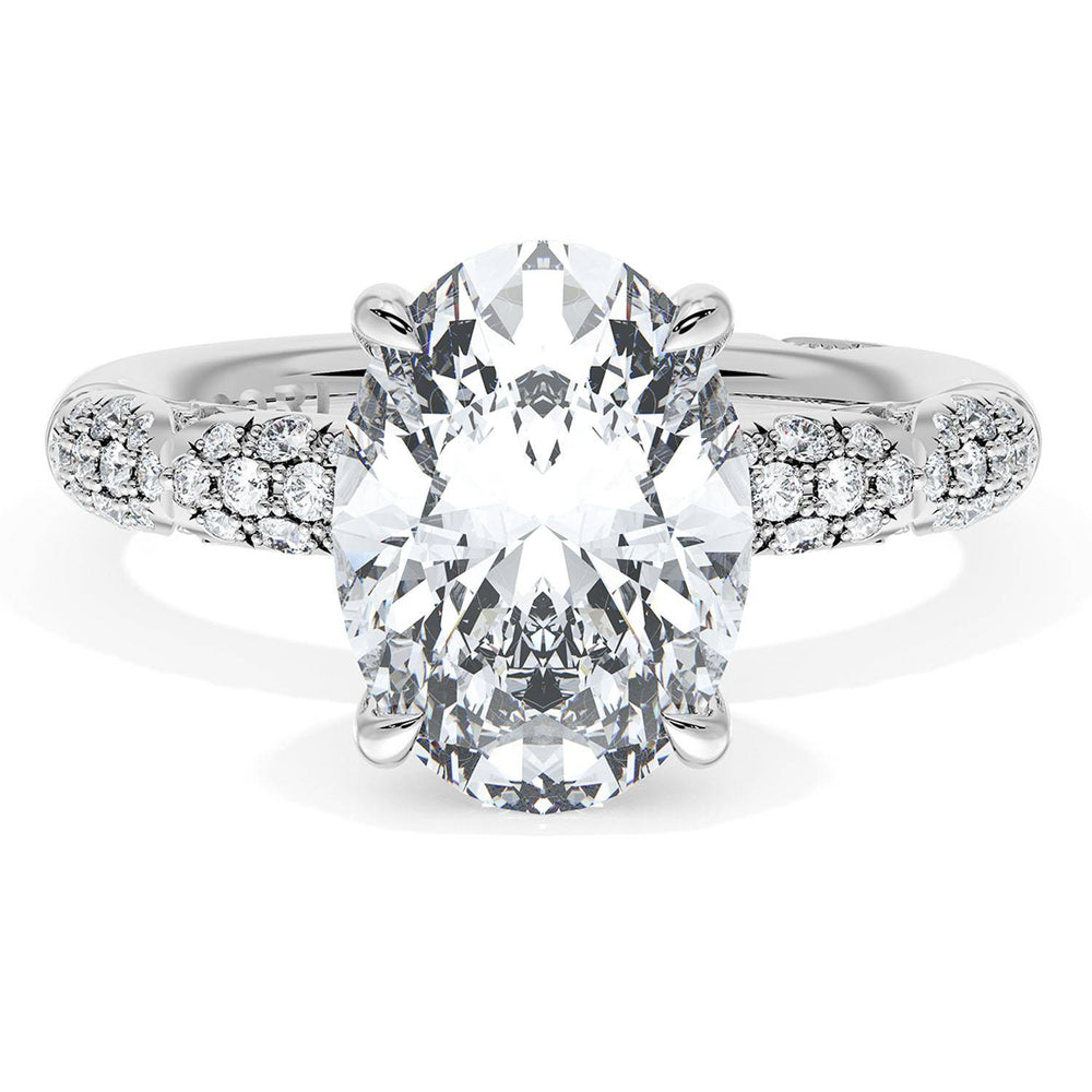 Oval Bloom Engagement Ring