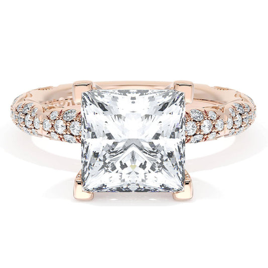 Princess Bloom Engagement Ring