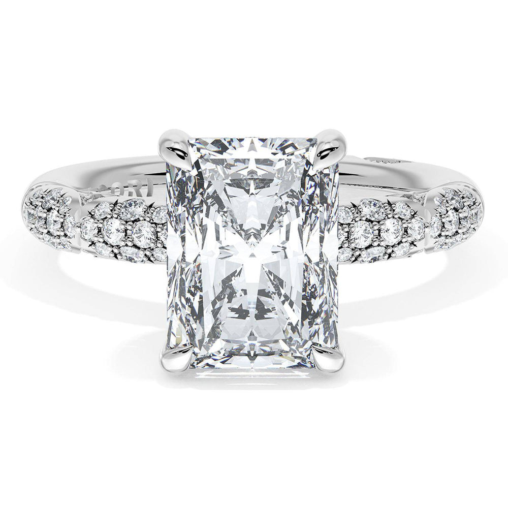 Radiant Bloom Engagement Ring