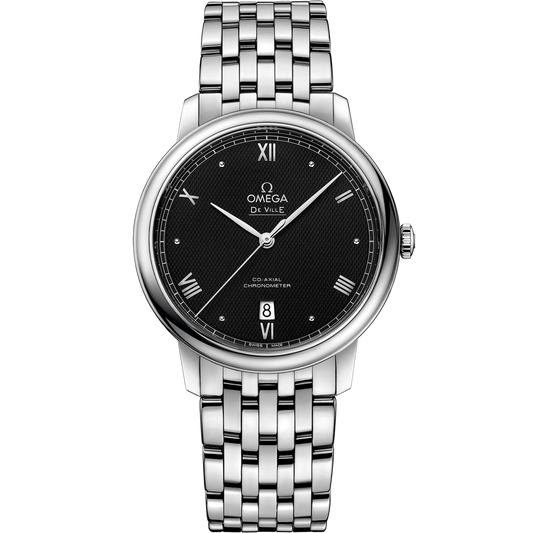 DE VILLE PRESTIGE 39.5 MM, STEEL ON STEEL