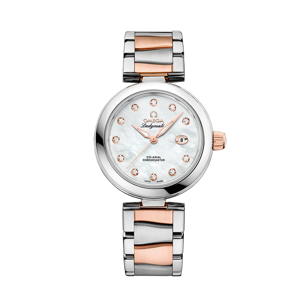 DE VILLE LADYMATIC 34 MM, STEEL - SEDNA™ GOLD ON STEEL - SEDNA™ GOLD