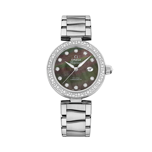 DE VILLE LADYMATIC 34 MM, STEEL ON STEEL