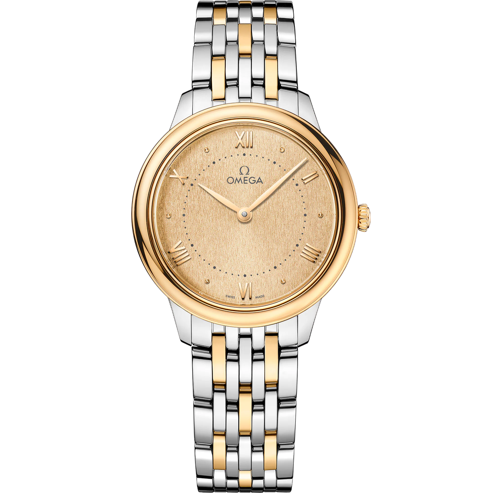 DE VILLE PRESTIGE 30 MM, STEEL - YELLOW GOLD ON STEEL - YELLOW GOLD