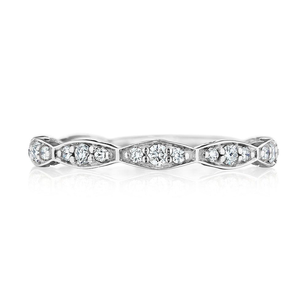 Marquise Design Wedding Band with Diamond