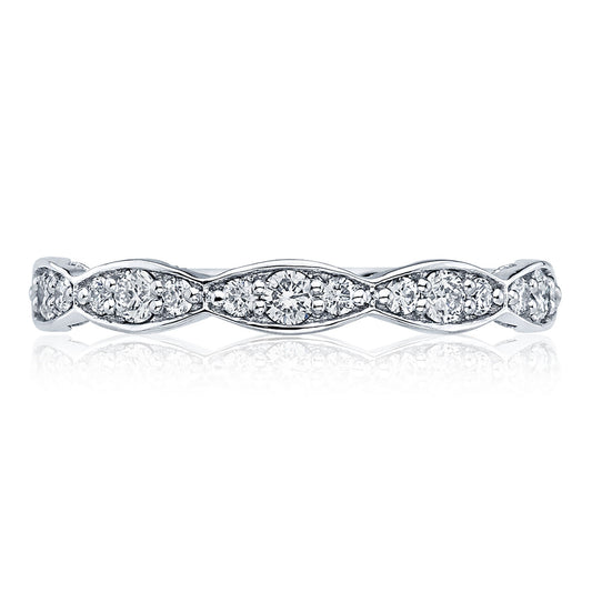 Marquise Design Wedding Band - 2.5mm