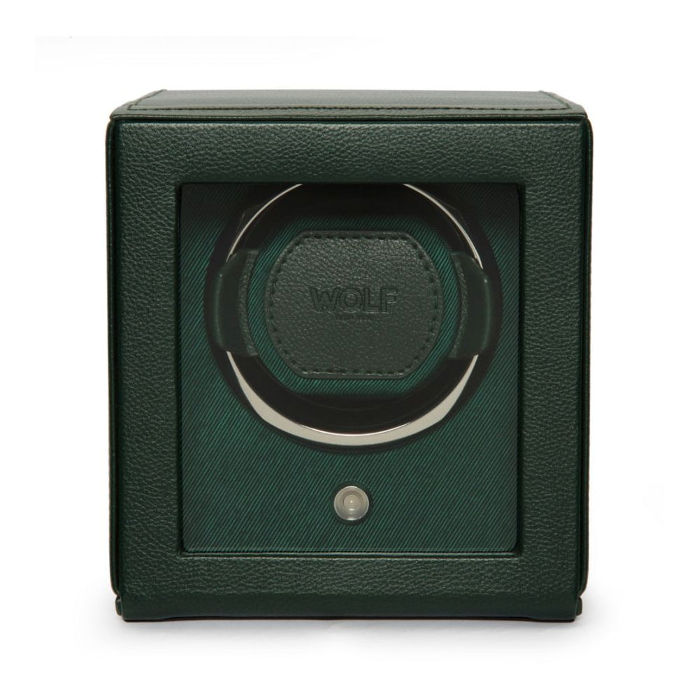 Green Single Watch Winder with Cover