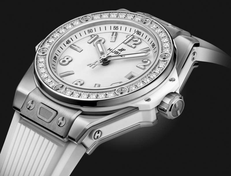 Big Bang One Click Steel White Diamonds 33 mm