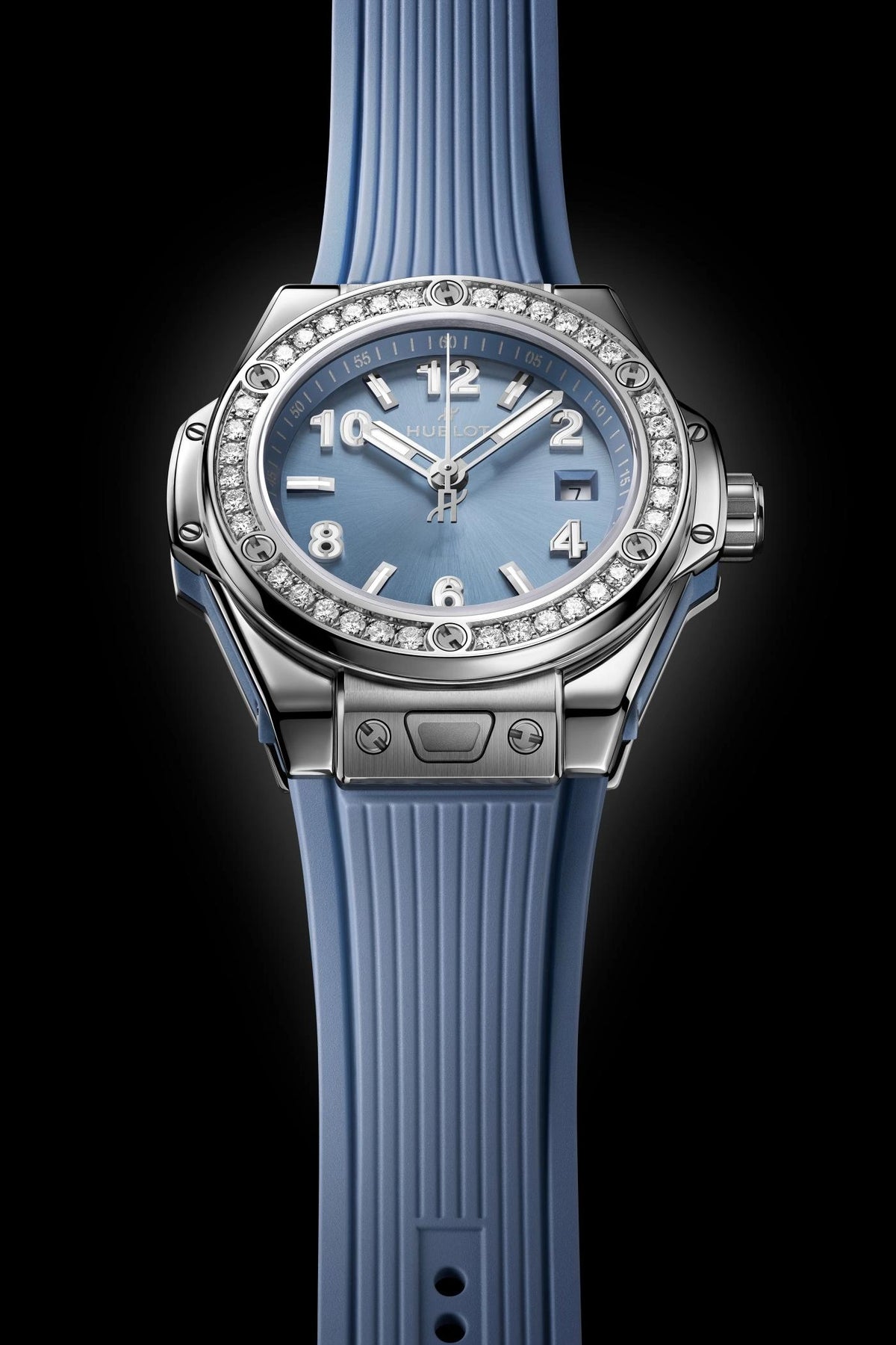 Big Bang One Click Steel Coal Blue Diamonds 33 mm
