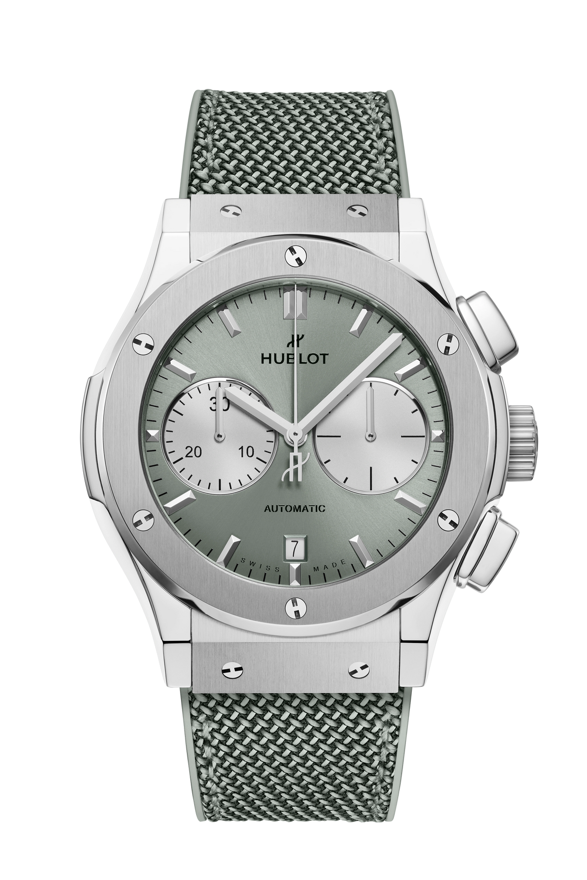 Classic Fusion Chronograph Titanium Sage Green 45 mm