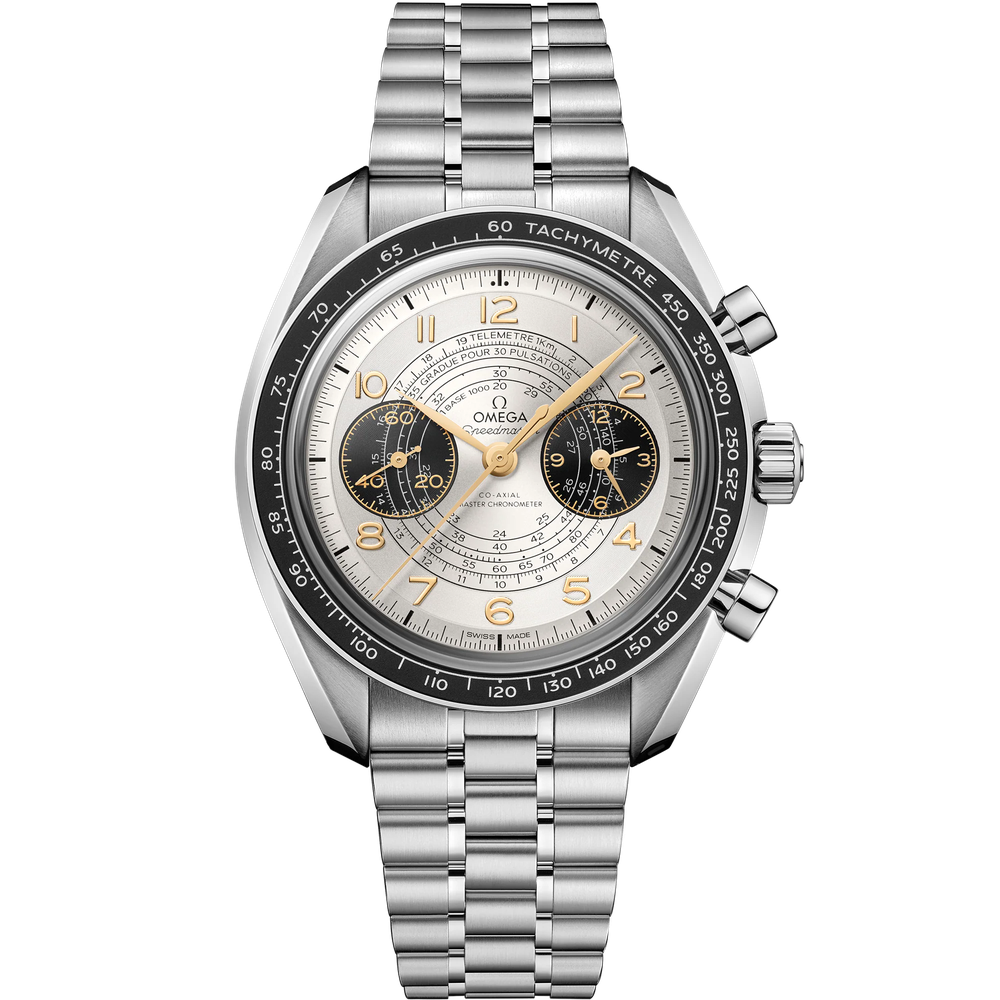 SPEEDMASTER CHRONOSCOPE 43 MM, STEEL ON STEEL