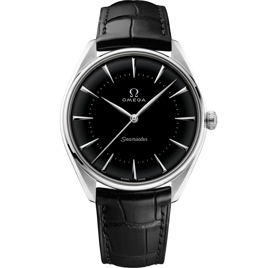 SEAMASTER OLYMPIC OFFICIAL TIMEKEEPER 39.5 MM, PLATINUM ON LEATHER STRAP