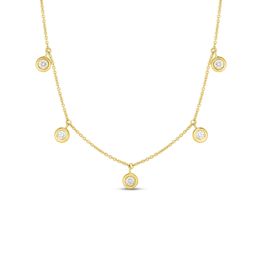 Diamonds By The Inch Dangling Five Station Necklace