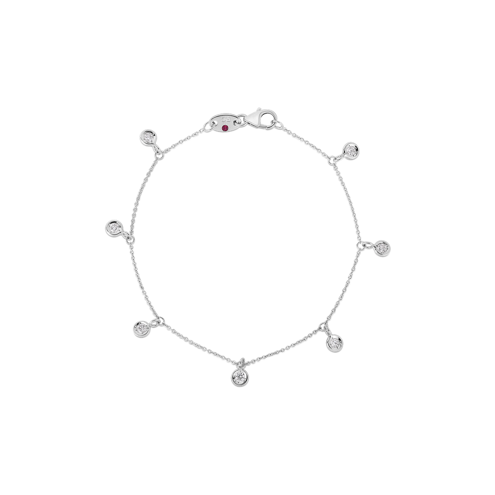 Diamonds By The Inch Dangling 7 Station Bracelet