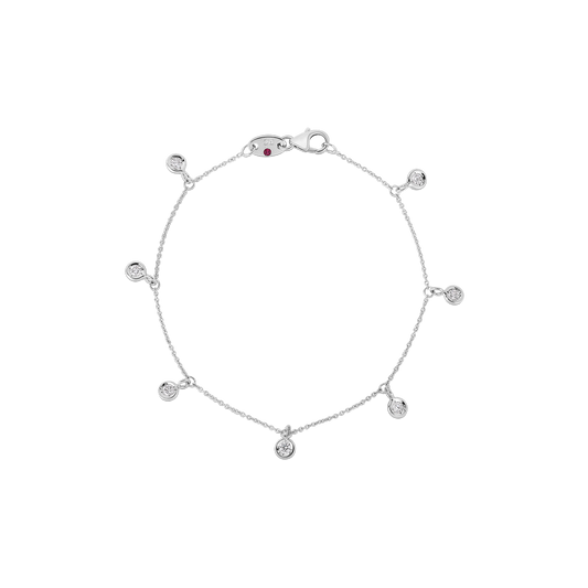 Diamonds By The Inch Dangling 7 Station Bracelet