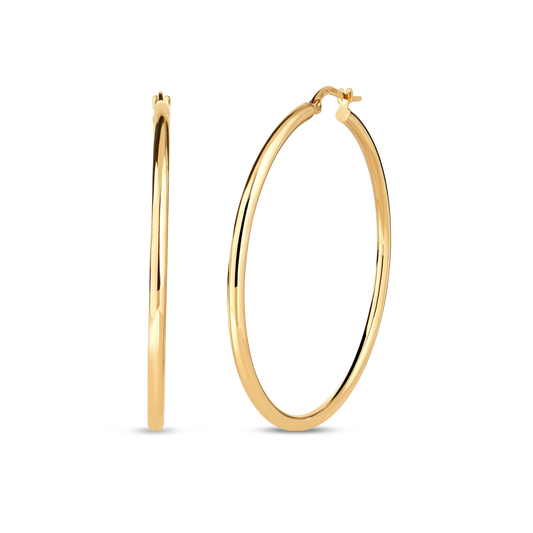Roberto Coin The Perfect Hoop® Large Classic Hoop Earrings in 18K yellow gold