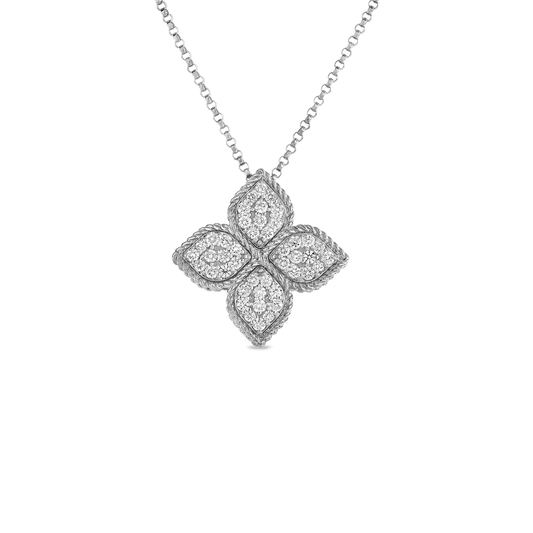 Princess Flower Large Diamond Flower Necklace