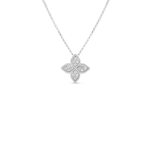 Princess Flower Medium Diamond Necklace