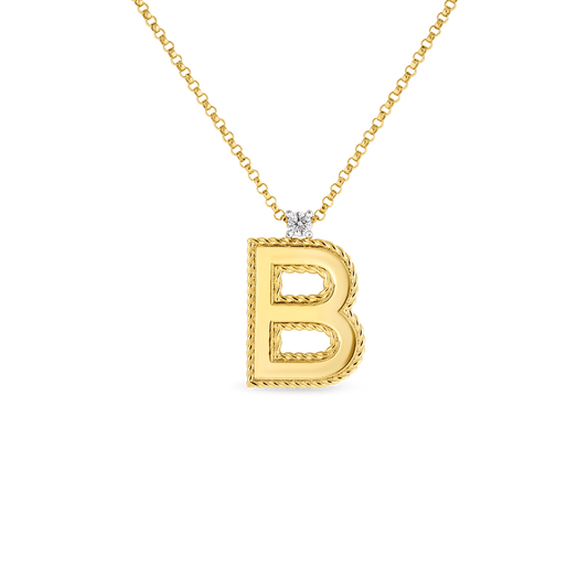 Princess Block Letter Necklace